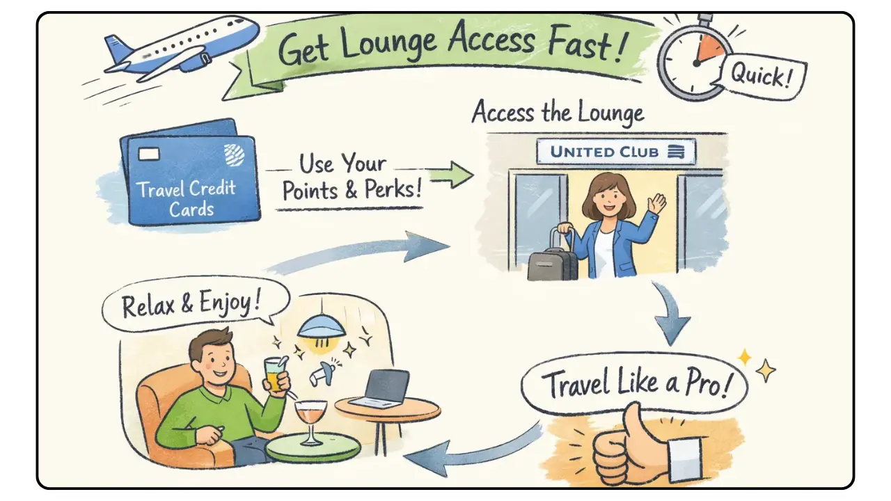 How to Get United Credit Cards Lounge Access Fast?