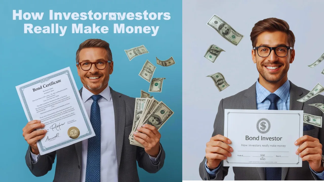 which statement best describes how an investor makes money off debt? an investor makes money by issuing bonds. an investor makes money by earning interest. an investor makes money by raising capital. an investor makes money by being repaid for the principal.
